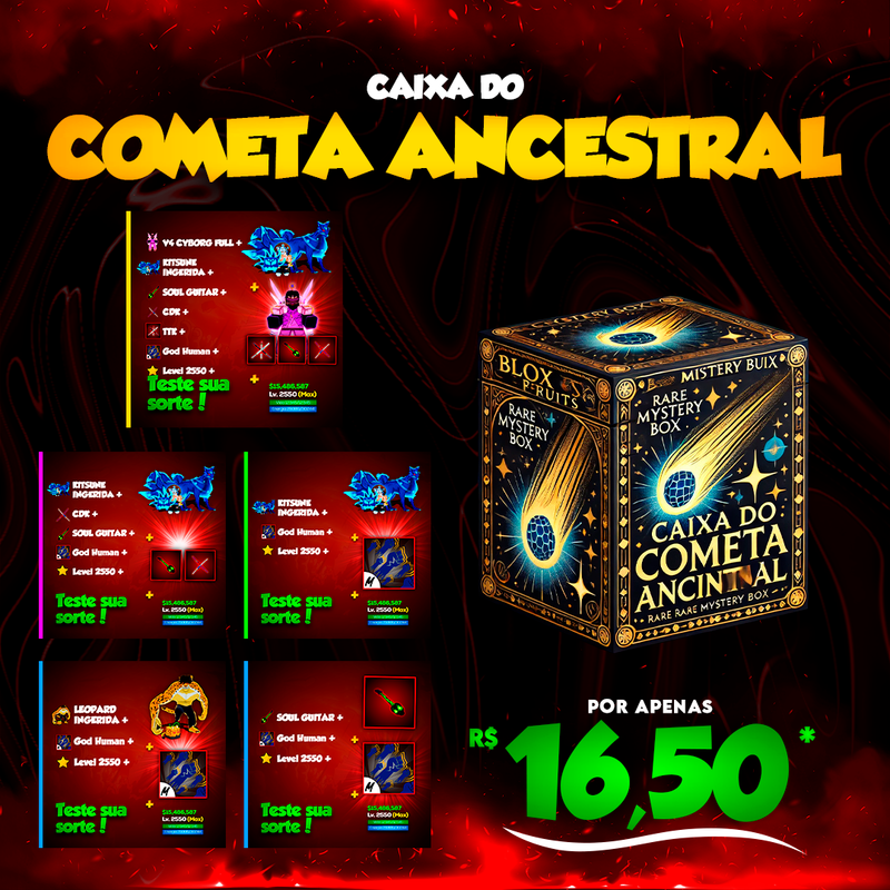 ☄️ CAIXA DO COMETA ANCESTRAL - RARO