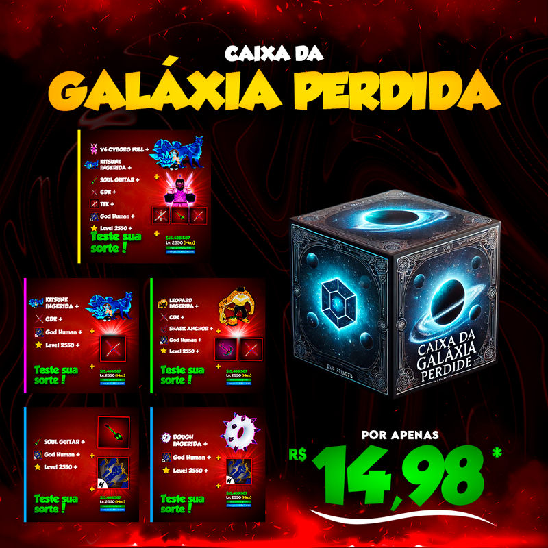 🌀 CAIXA DA GALÁXIA PERDIDA - COMUM